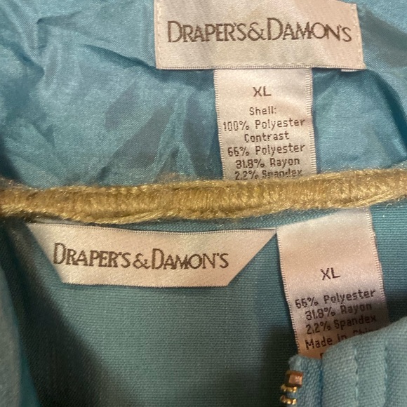 Drapers & Damons three piece set jacket tank pants ladies xl extra large 16 - Picture 4 of 10